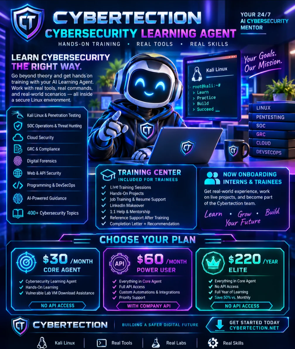 Cybersecurity Learning Agent plans